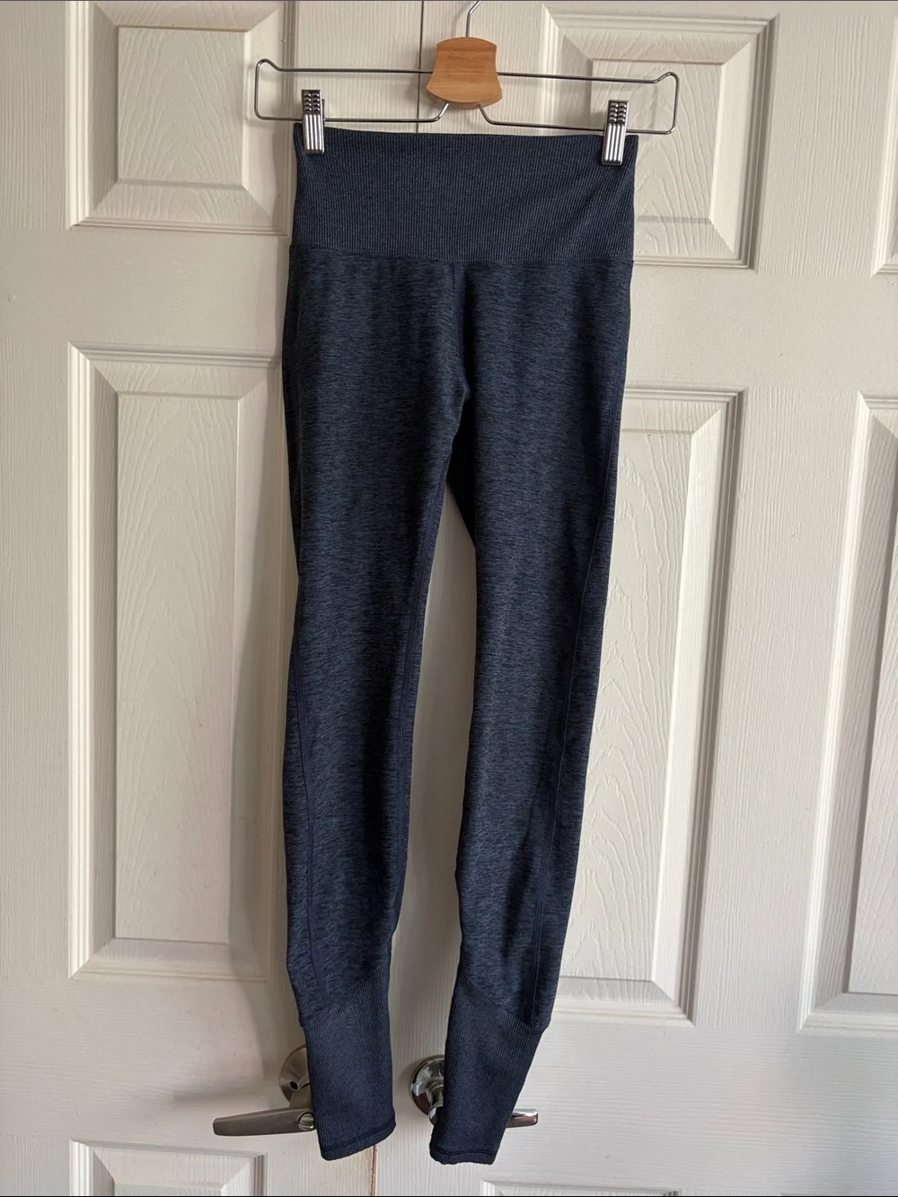 ALO Yoga Navy Heather Lounge Alosoft Leggings - XS